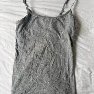 basic grey tank top body bleu vintage cami top with built in bra